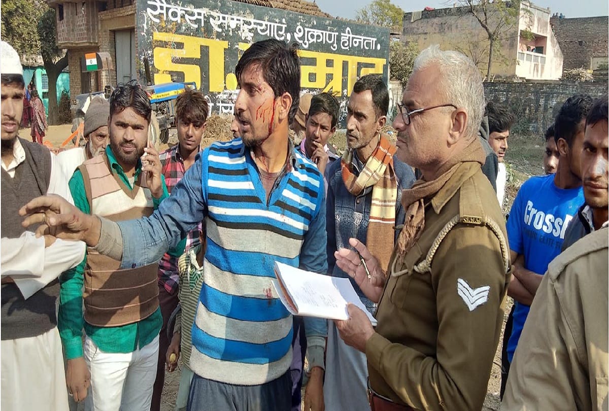 Muzaffarnagar, two sides conflict and eight injured including women, tension in village
