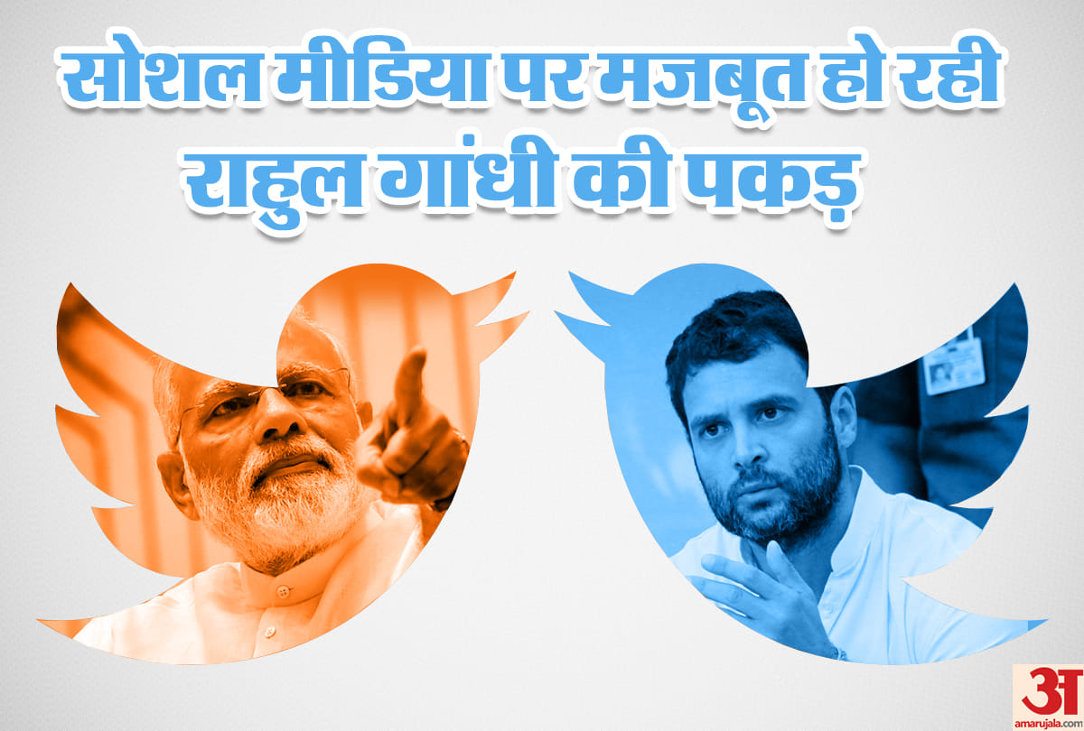 Rahul gandhi twitter war  record of concern for Narendra Modi