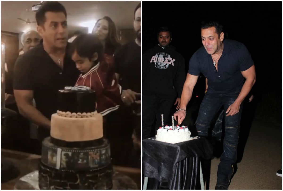 Happy Birthday Salman Khan Sultan cuts cake with aahil and bollywood celebs