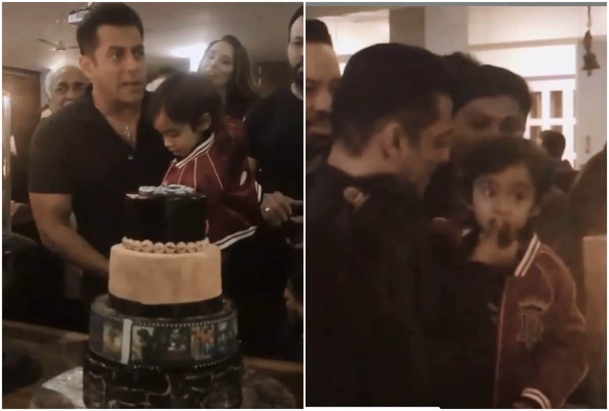 Happy Birthday Salman Khan Sultan cuts cake with aahil and bollywood celebs