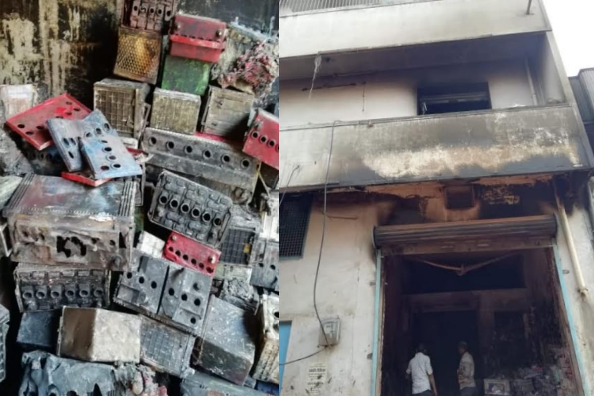 fierce fire in three-story building in shamli up loss of crores