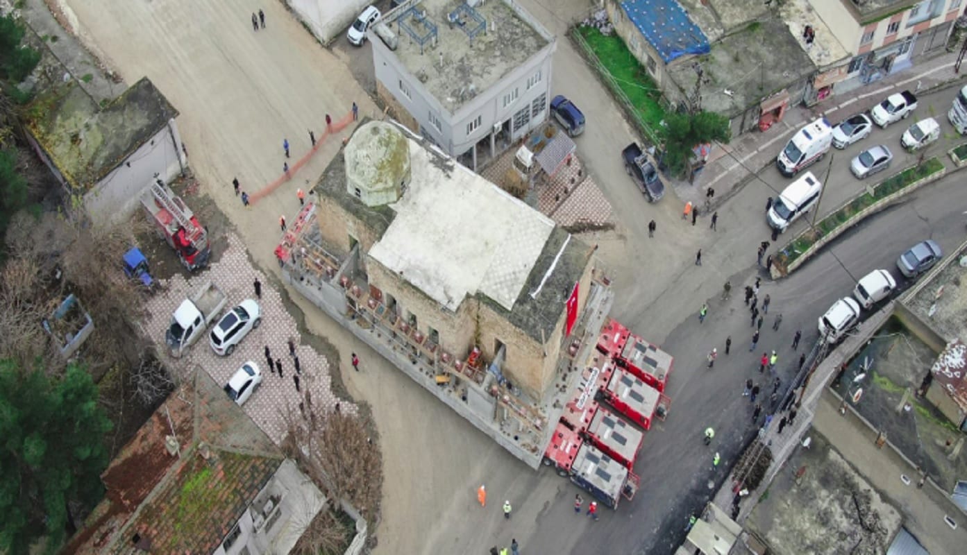turkey mosque shifted 600 years old historical mosque shifted by robot transporter