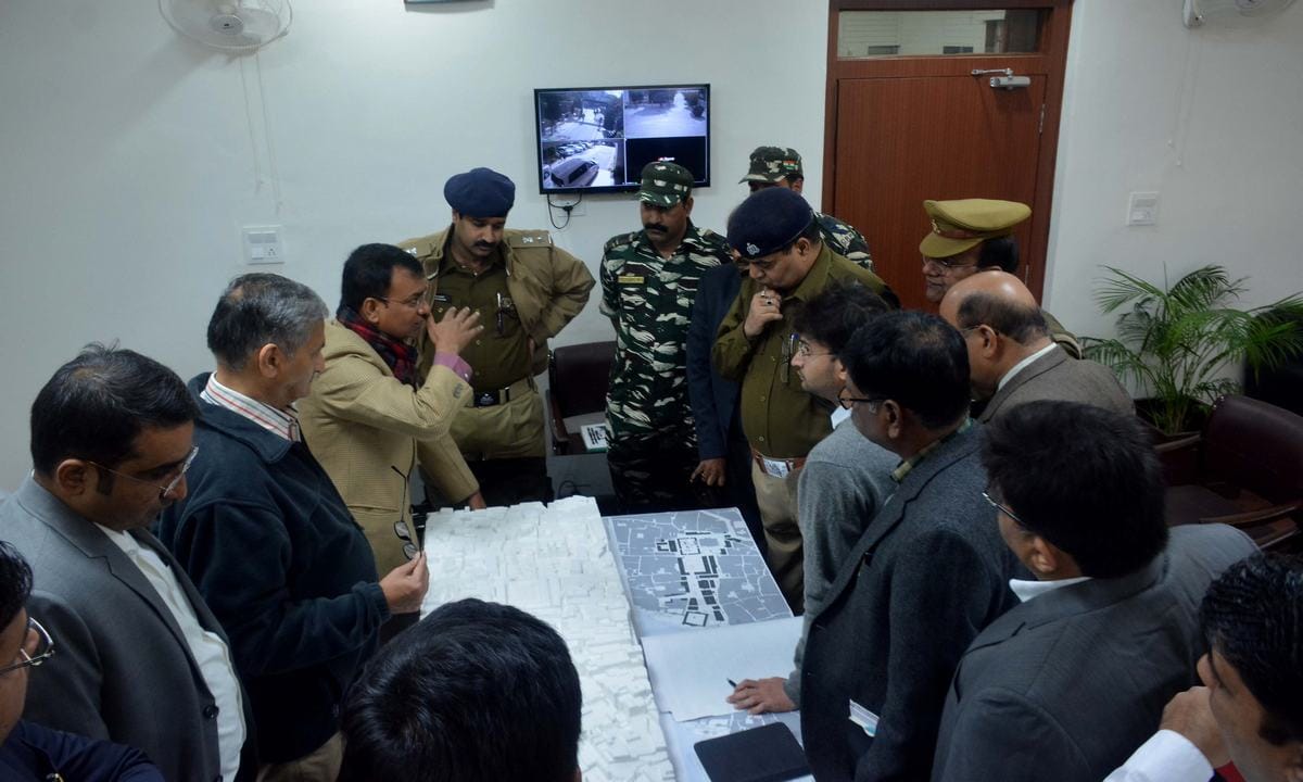Kashi vishwanath temple corridor make strategy on map