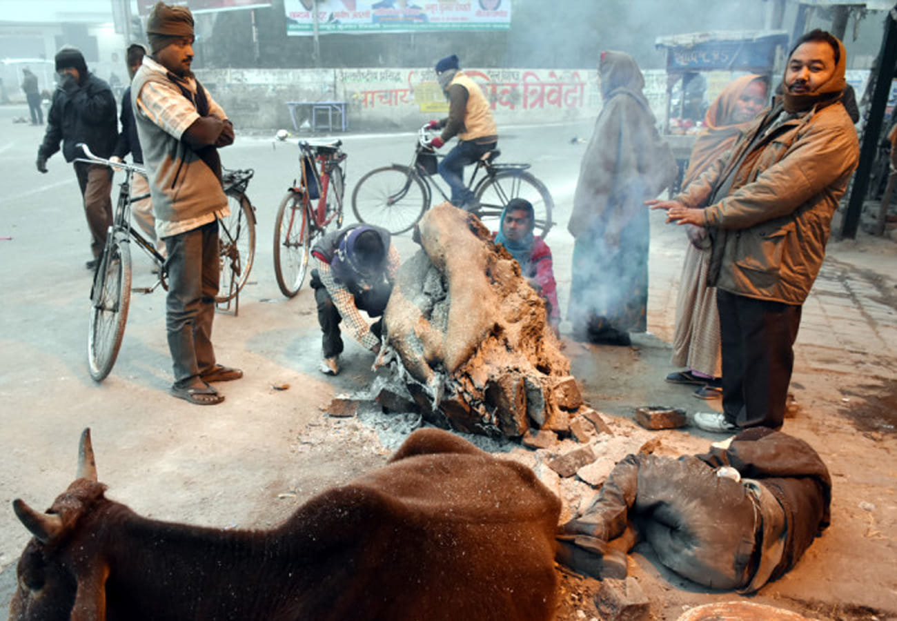 Fourteen people died due to cold in central uttar pradesh