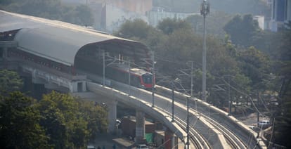 metro trial started for it chauraha from charbagh