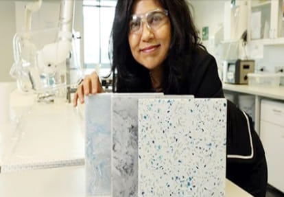 New technique of making building material from old clothes