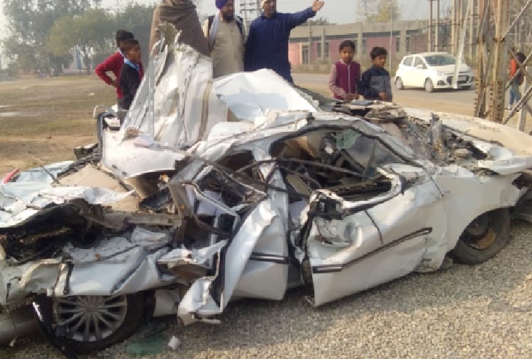 Four people Died in road accident in Kurukshetra of Haryana