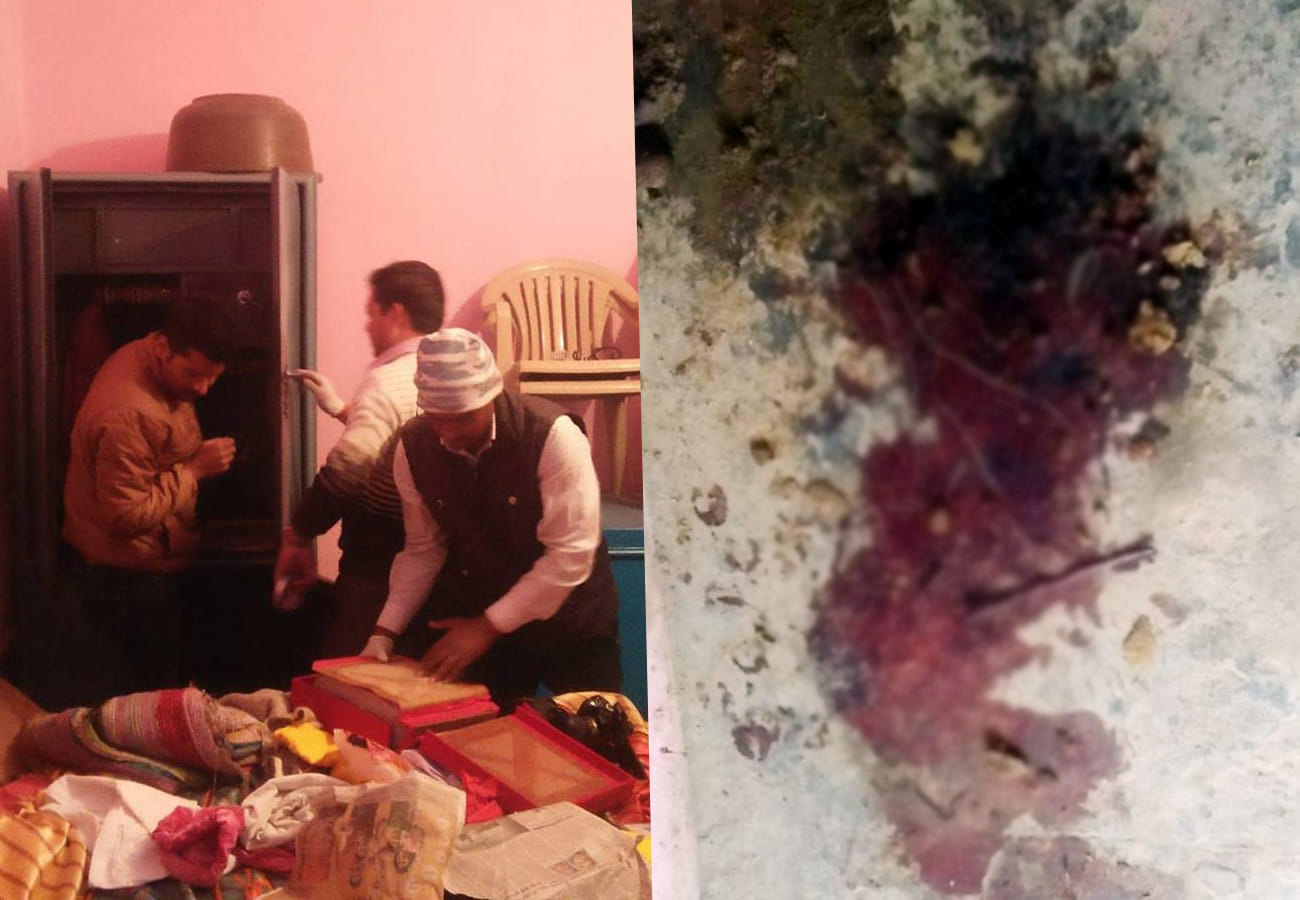 Loot case in auraiya teachers house