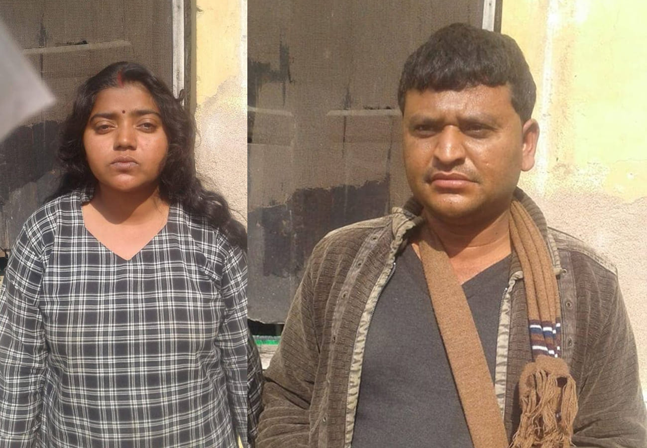 Loot case in auraiya teachers house
