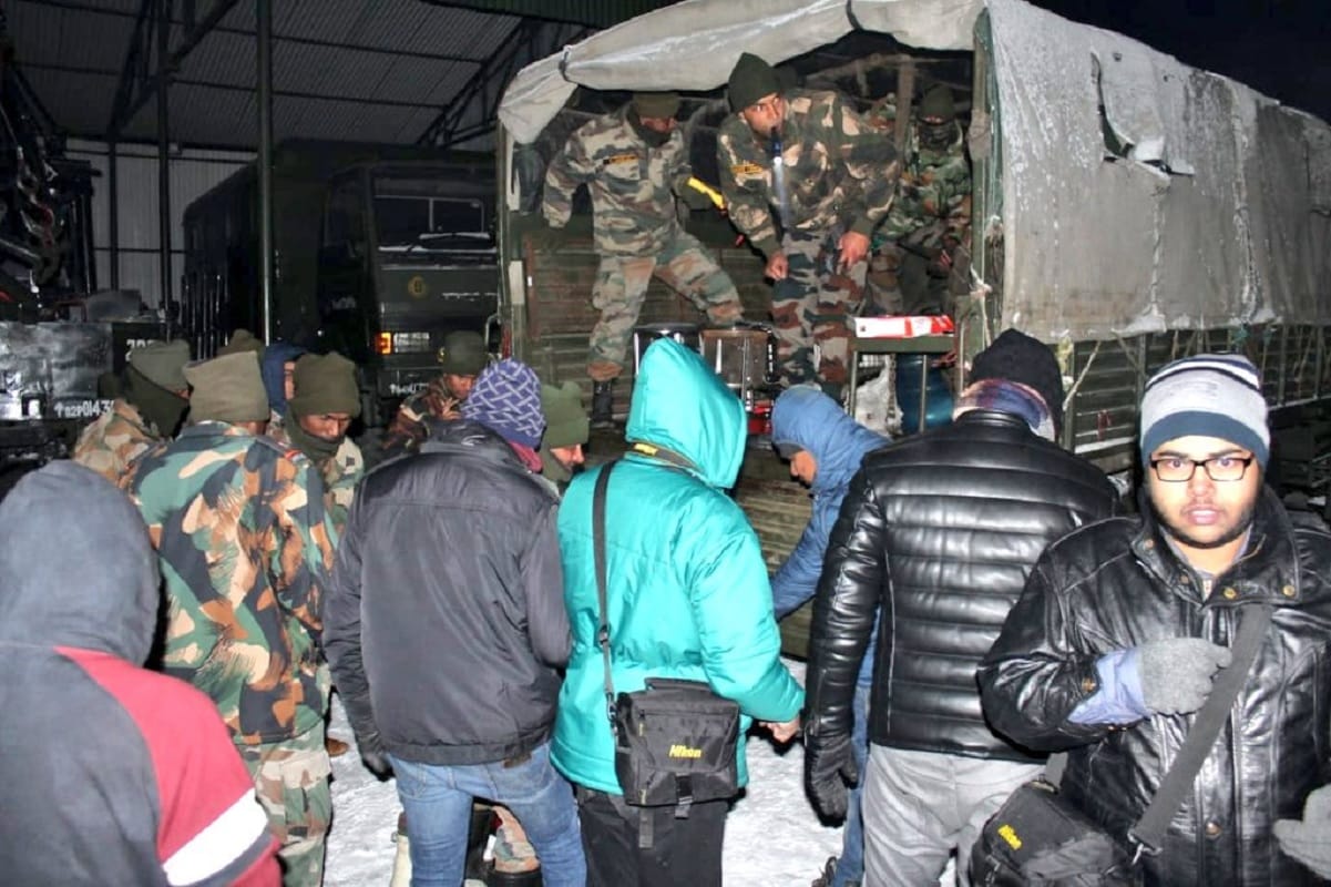 Indian Army rescued around 2500 tourists who were stuck in the India China border
