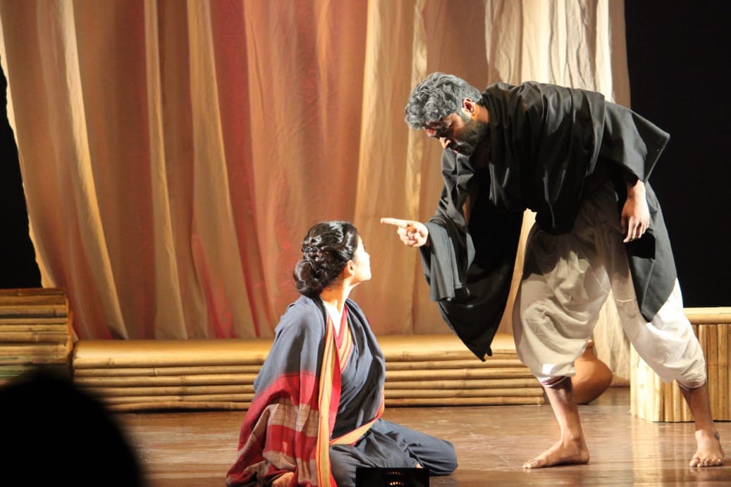 panna bharat ram theatre festival 2018 last day girish karnad paly agni aur barkha played on stage