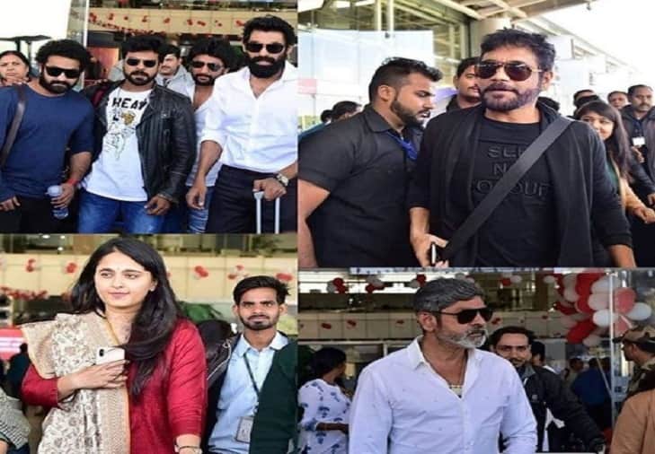 SS Rajamouli son Karthikeya wedding Prabhas Anushka Shetty Rana Daggubati reached Jaipur