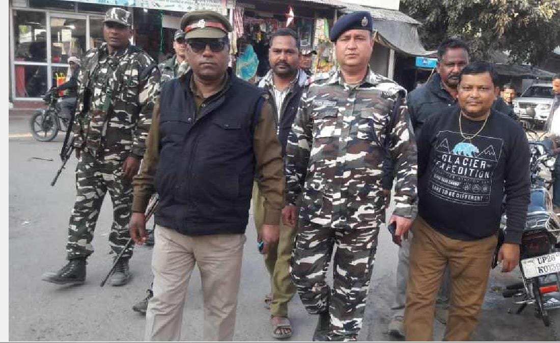 बार्डर पर एसएसबी व वन विभाग ने की संयुक्त कांबिंग