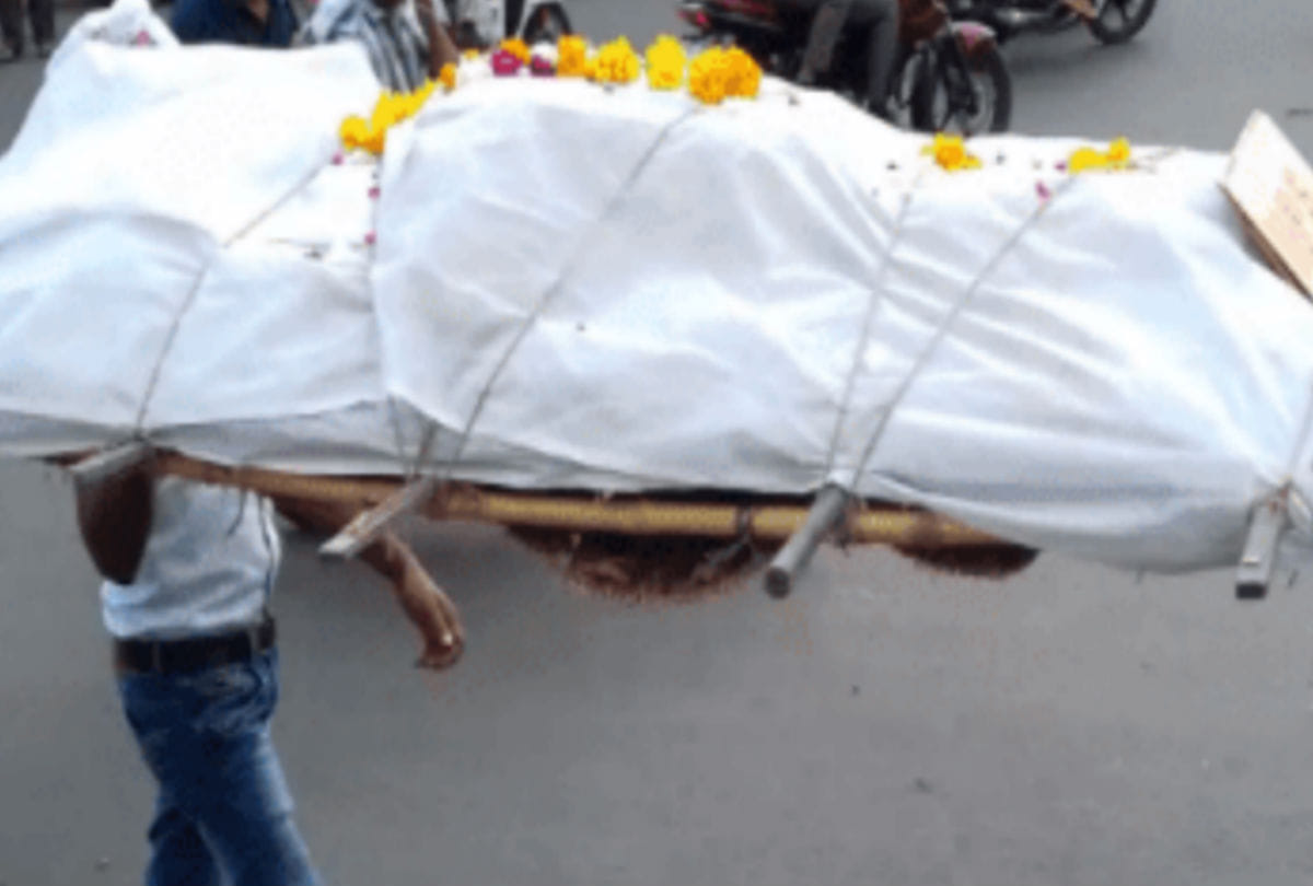 young man stolen scotty during cremation of man in mathura
