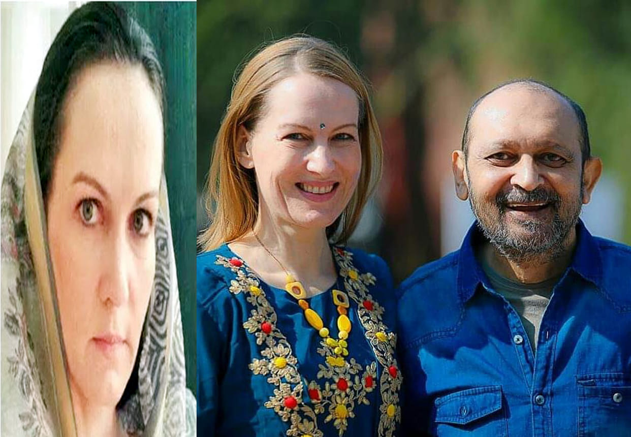 Wife of Actor Akhil Mishra Suzanne Bernert In the role of Sonia Gandhi