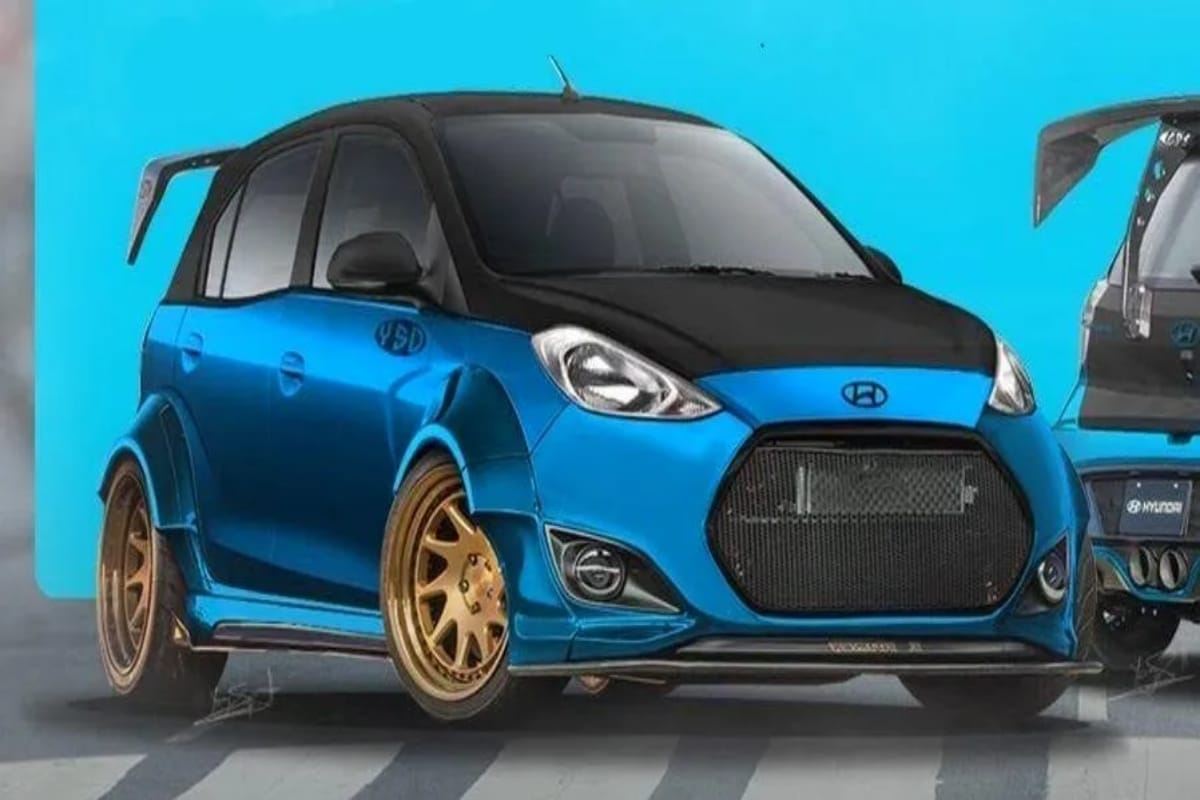 Here are the sports look of new hyundai santro, see the images