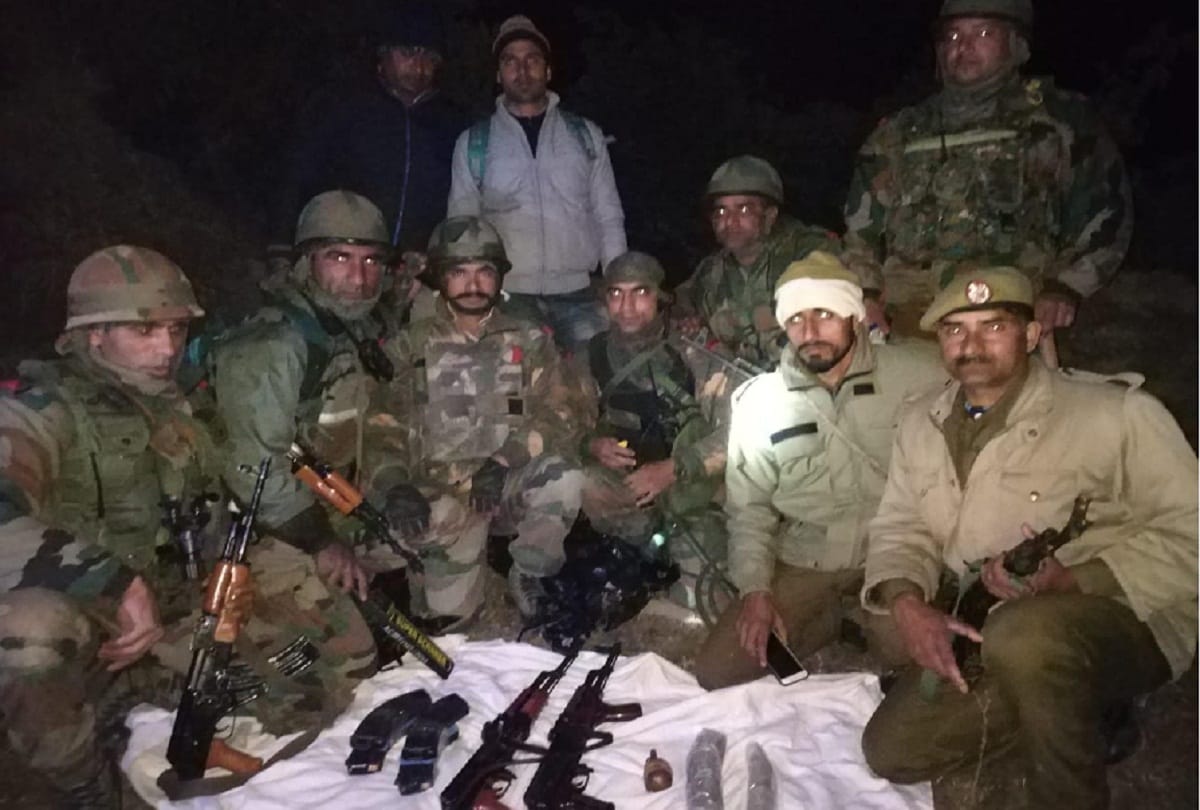 Army and police have recovered huge amounts of arms in kathua