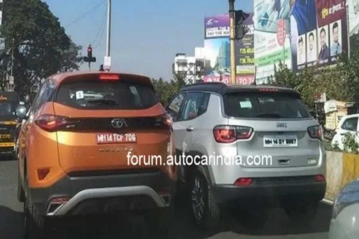 Tata upcoming suv harrier and Jeep compass in one frame, here is the reason