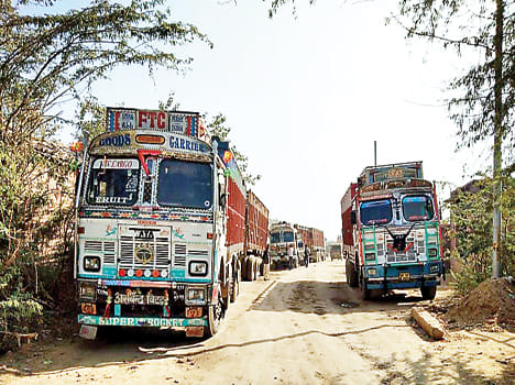 11 trucks caught in overloading