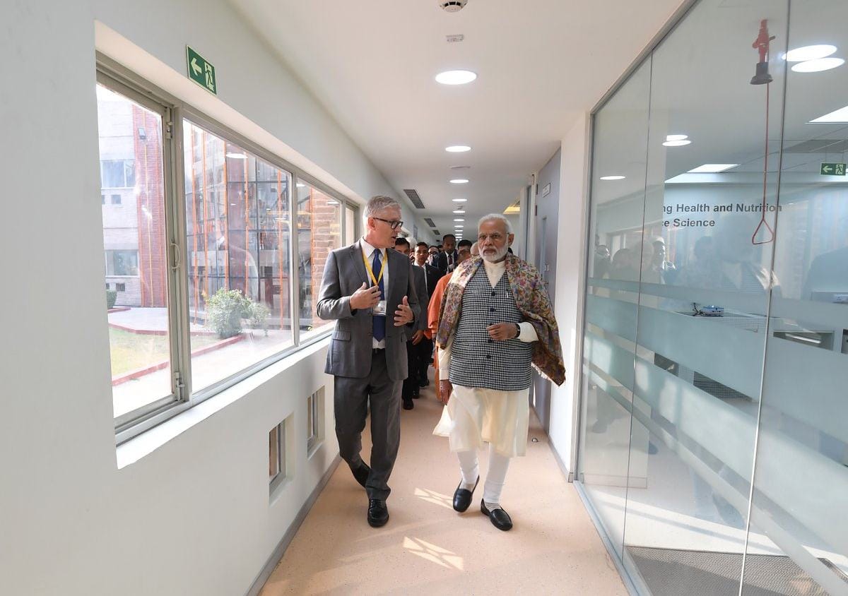 PM narendra modi tweet four photos related international rice research institute