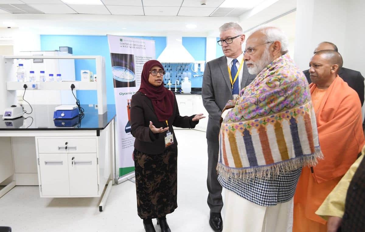 PM narendra modi tweet four photos related international rice research institute