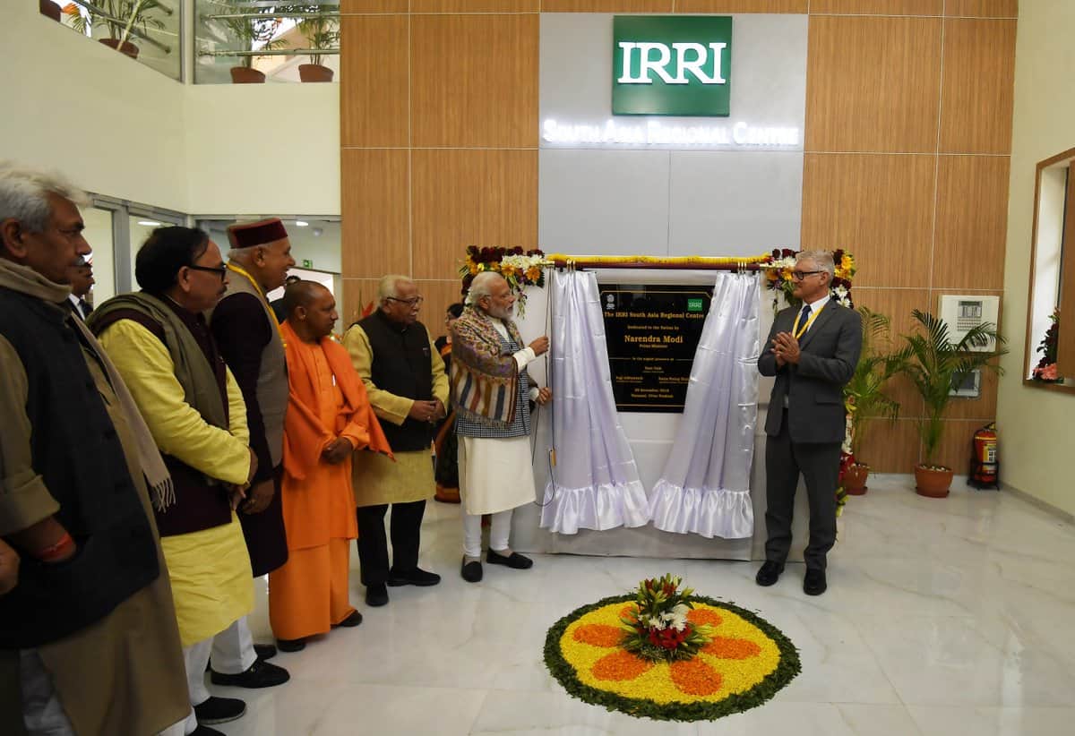 PM narendra modi tweet four photos related international rice research institute