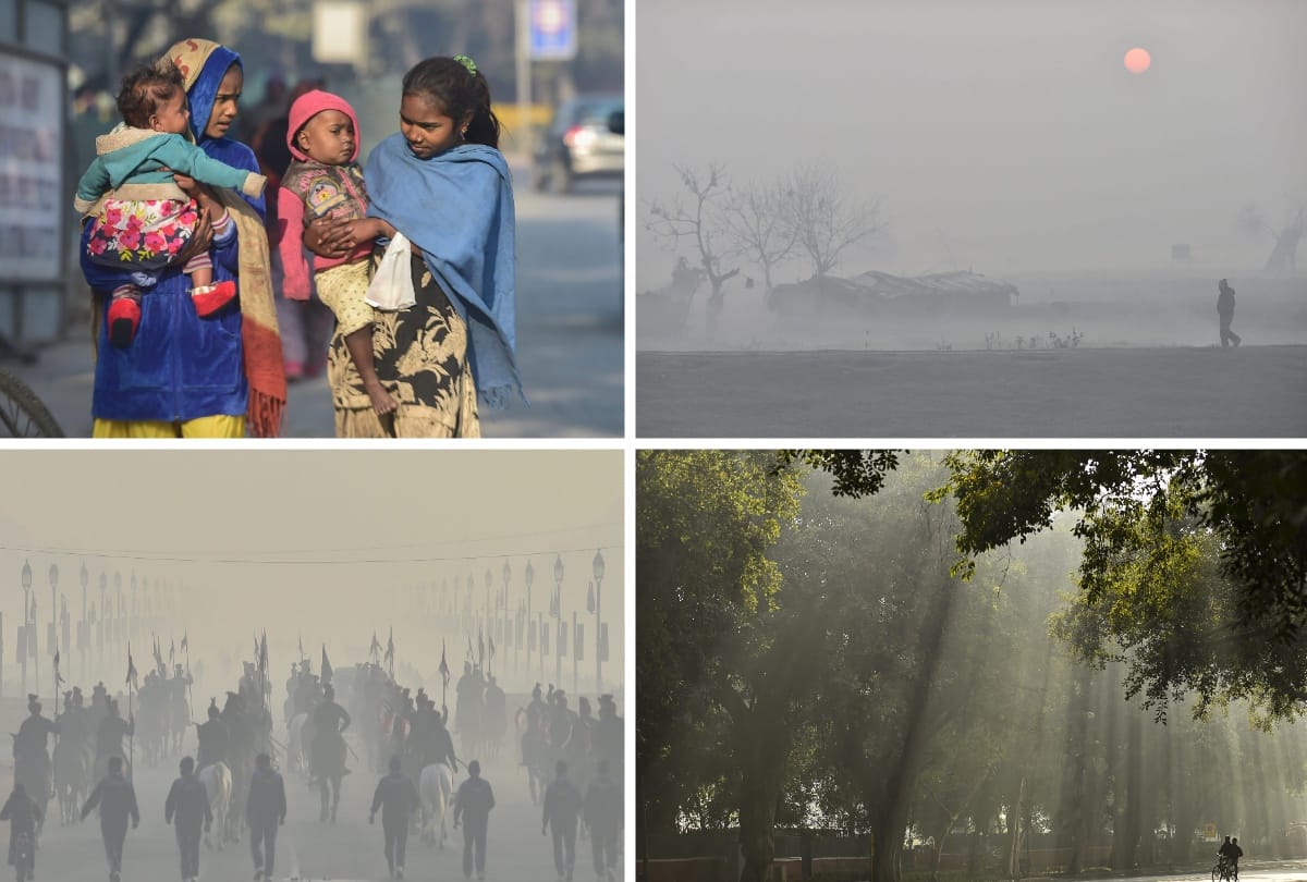 chilling waves continues in delhi ncr, temperature dips below 4 degree fog to deepen from january 3