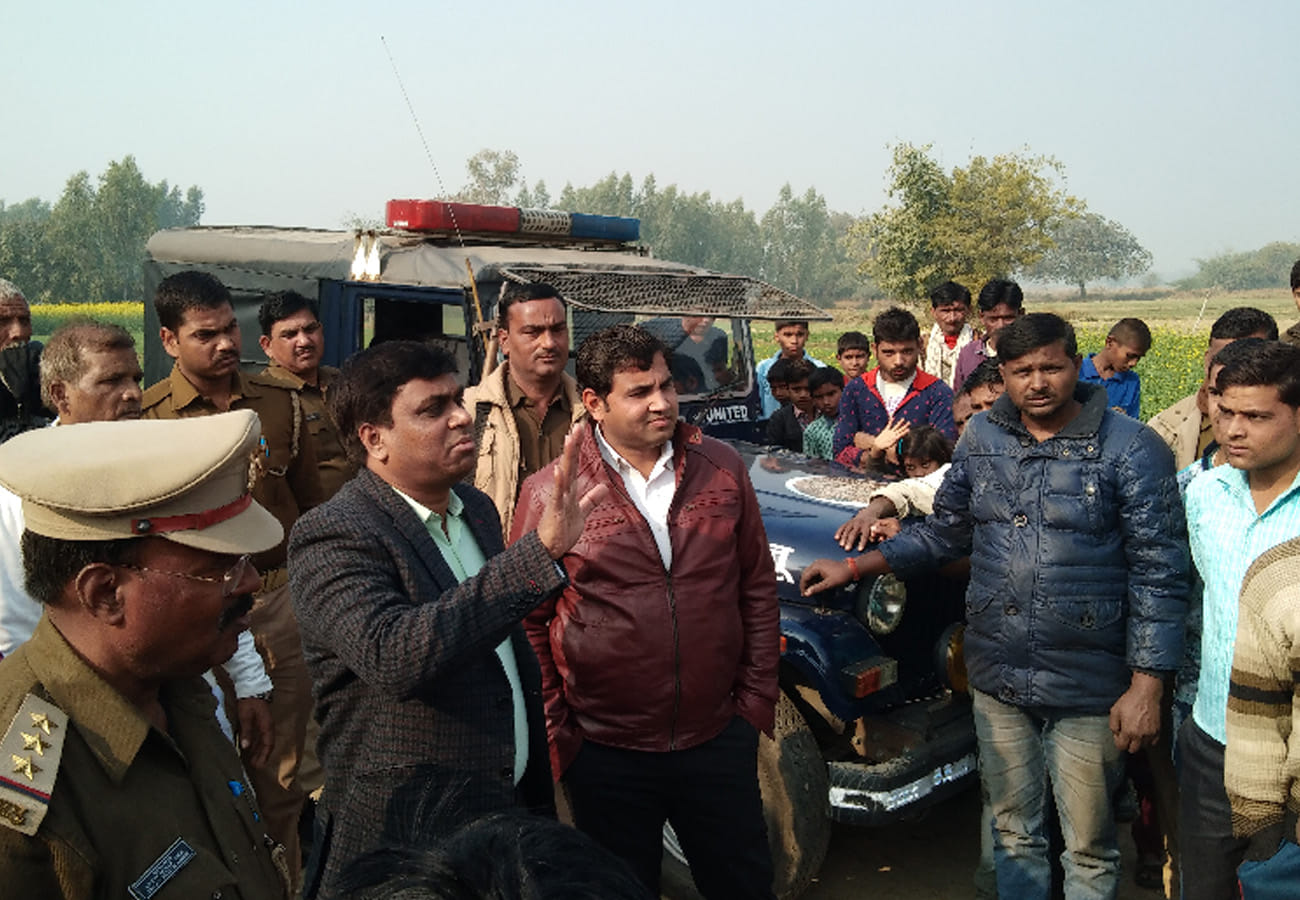 Farmers angry from loss of crops