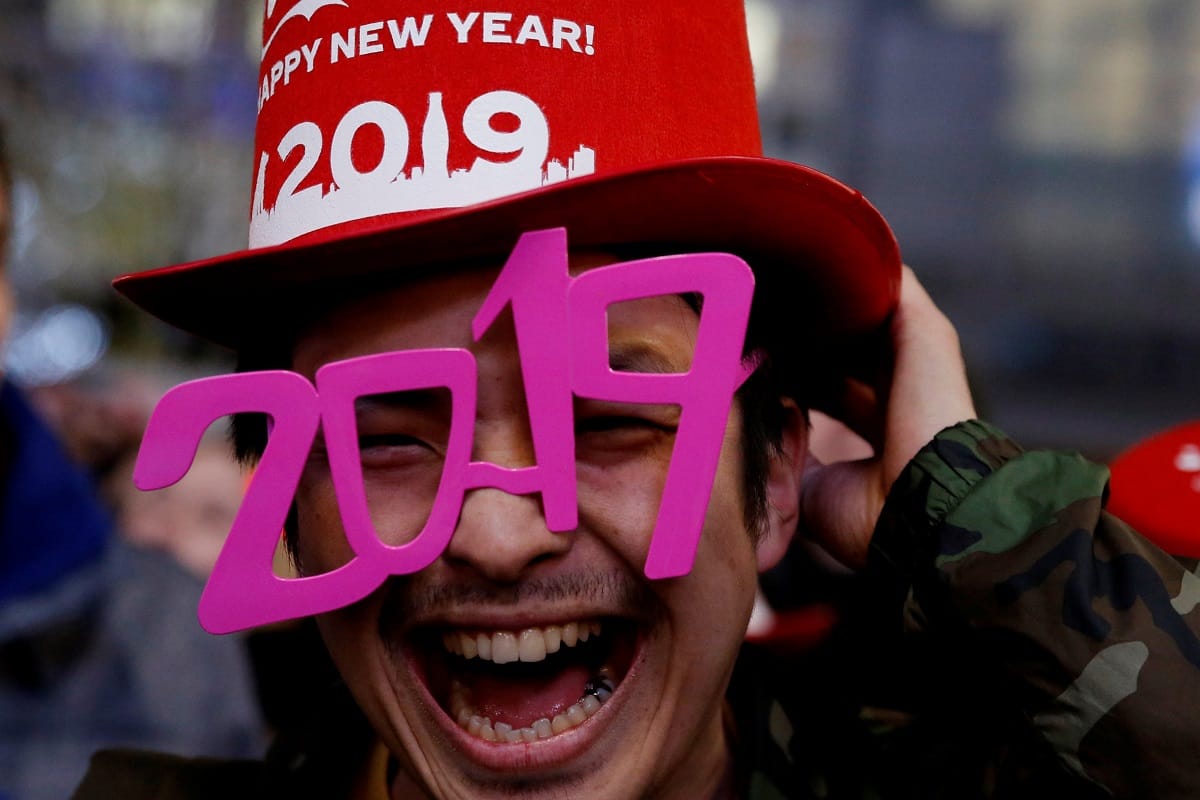 People celebrated New Year warmly, pictures of celebration