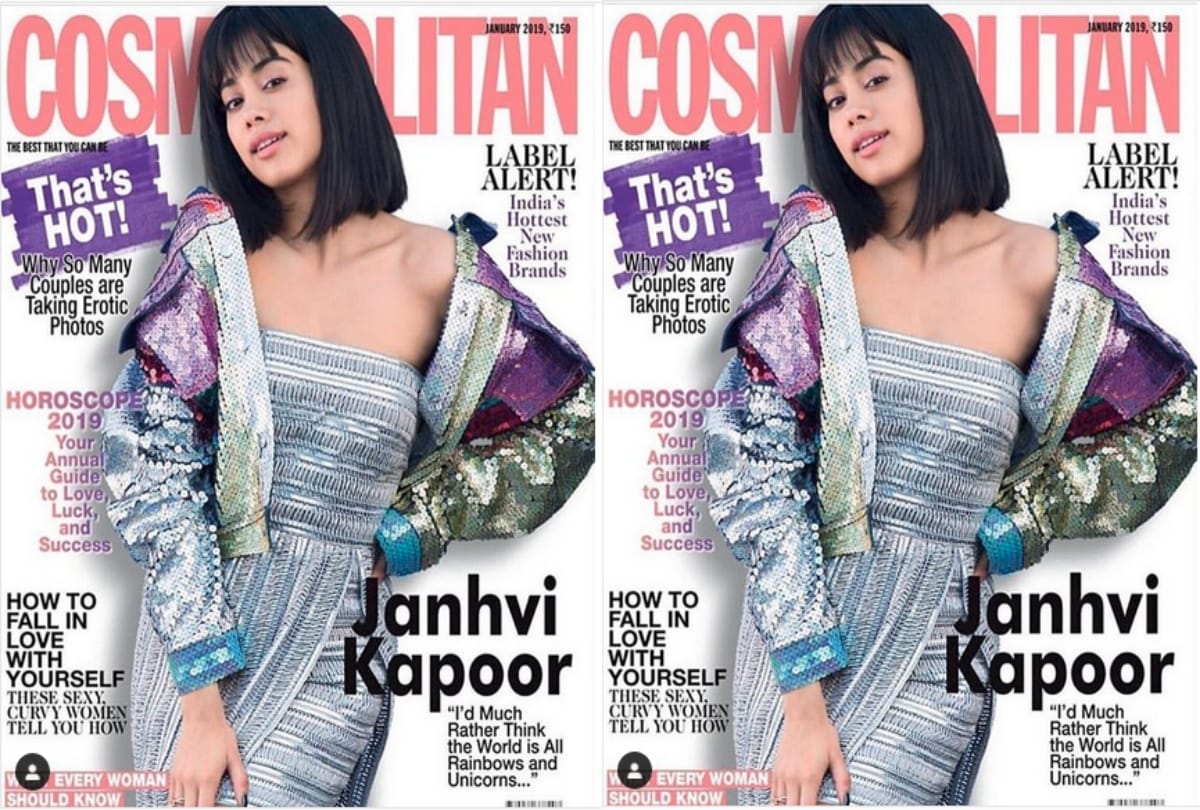 Janhvi Kapoor chopped her hair for Cosmopolitan India magazine photoshoot