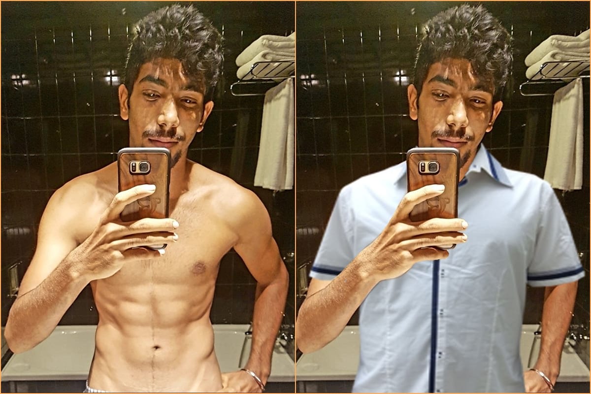 jasprit bumrah blocked a fan after misuse his six pack abs photos
