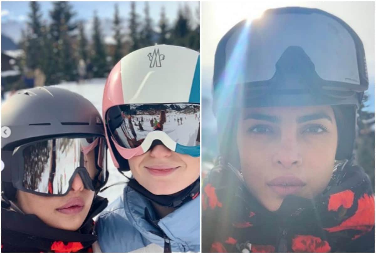 Priyanka Chopra Nick Jonas enjoying in Switzerland with family pictures viral