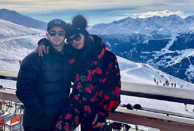 Priyanka Chopra Nick Jonas enjoying in Switzerland with family pictures viral