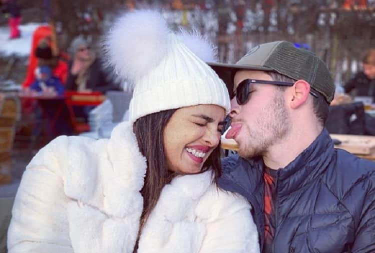 Priyanka Chopra Nick Jonas enjoying in Switzerland with family pictures viral