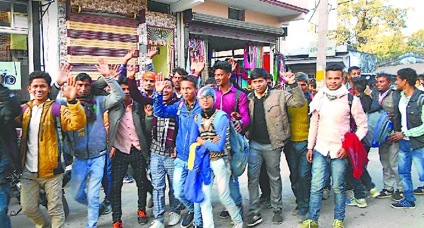 PILGRIMS REACHES PURNAGIRI TEMPLE ON NEW YEAR