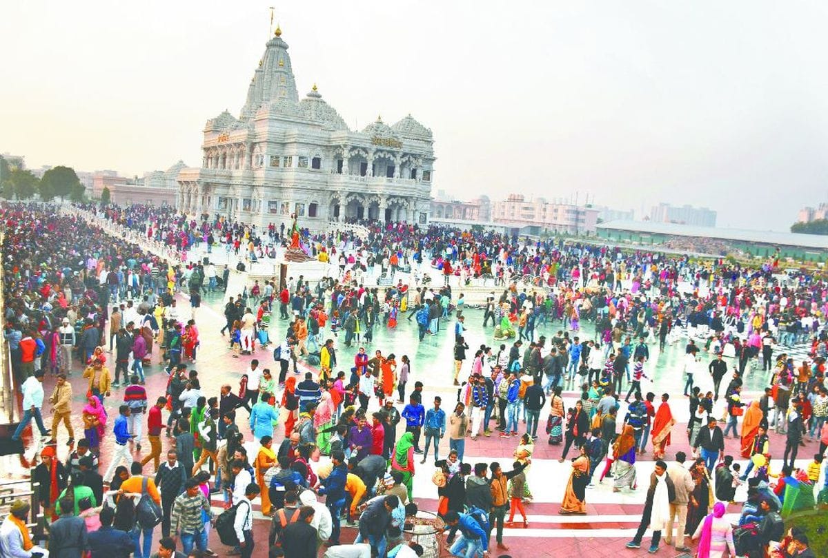 prem mandir open for devotees before diwali in vrindavan