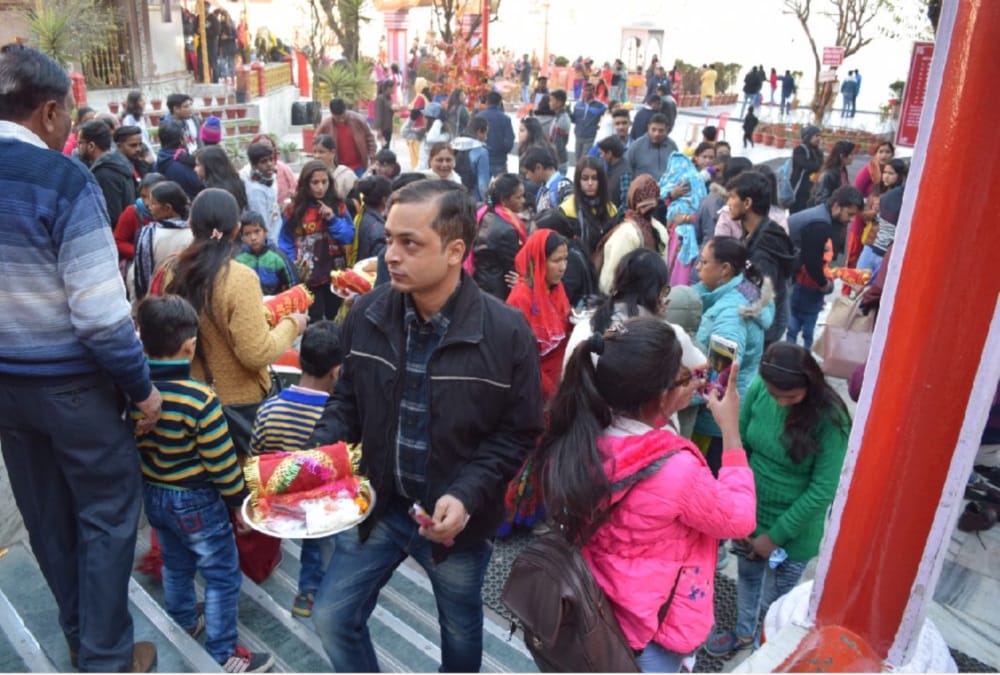 60 Thousand Pilgrims visit Maa purnagiri dham on New Year 2019