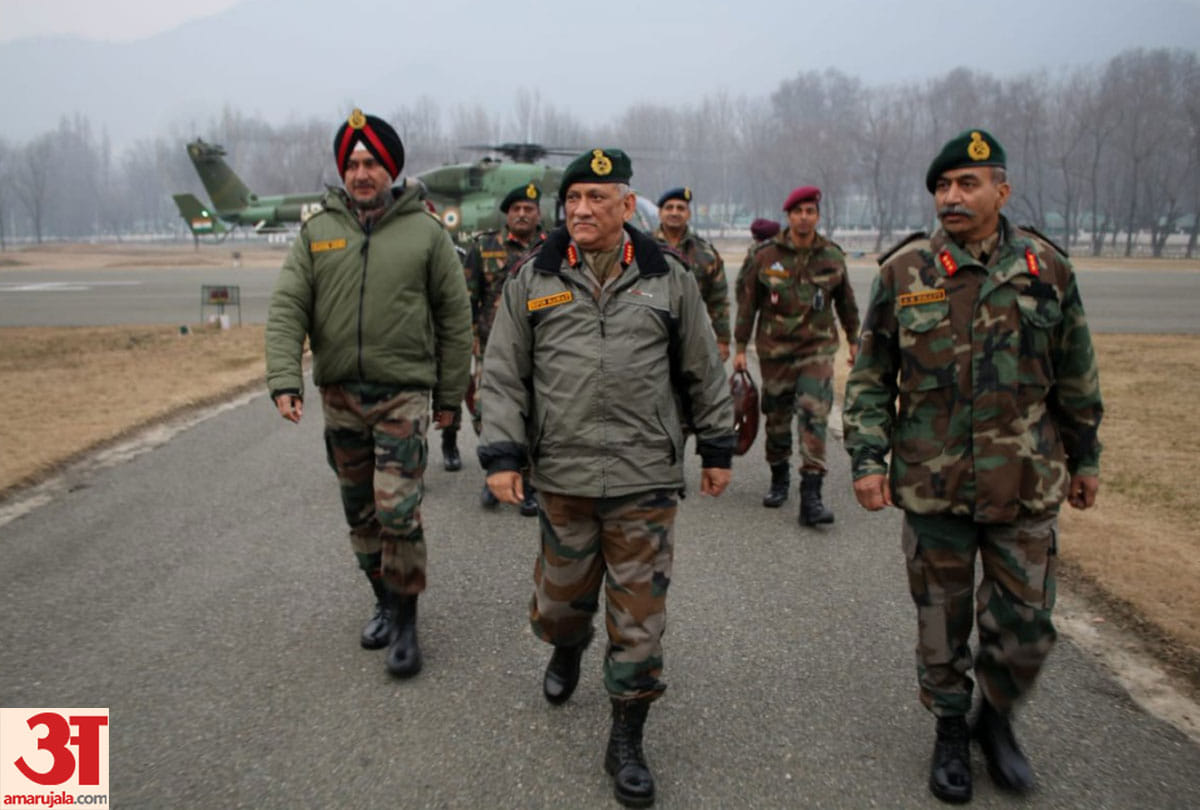 Jammu & Kashmir: Chief of Army Staff, Gen Bipin Rawat visited Kupwara sector, today