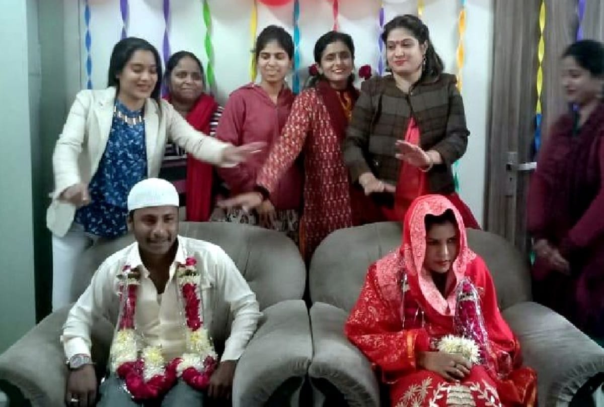 couple get marriage on new year in asha jyoti kendra in prayagraj