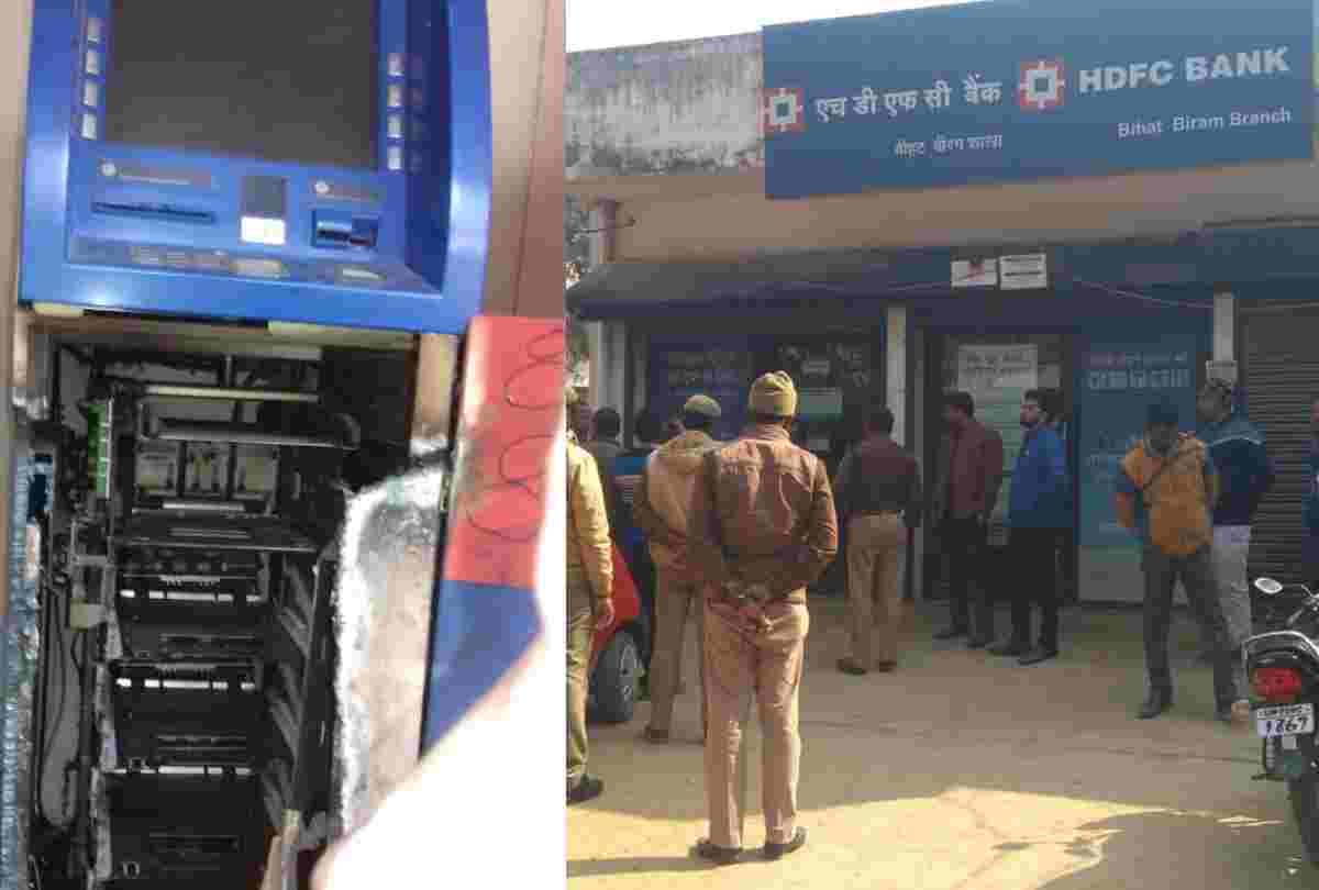 atm looted in sitapur