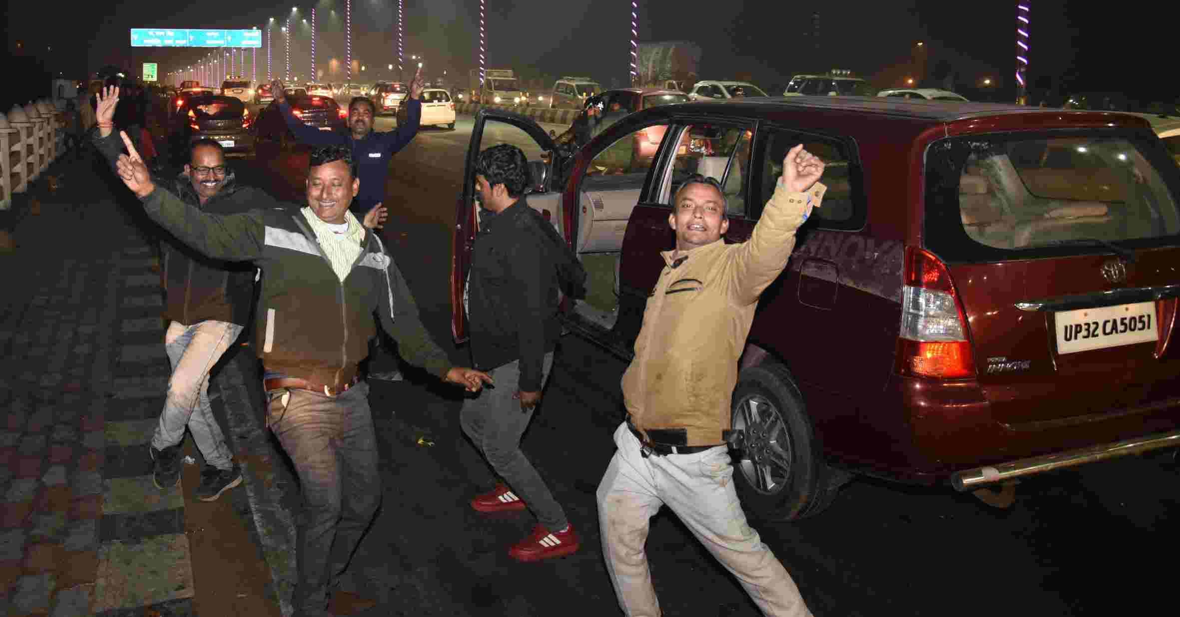 new year celebration in lucknow action by up police