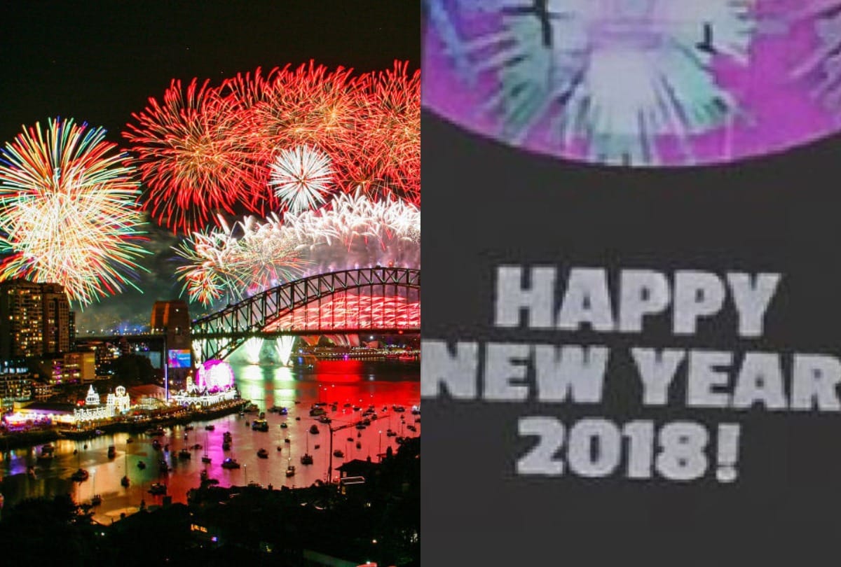 sydney harbour bridge celebrations wrong year