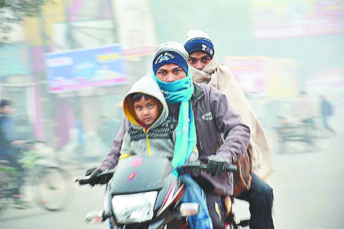 The temperature of Muzaffarnagar reached 4.8 degrees