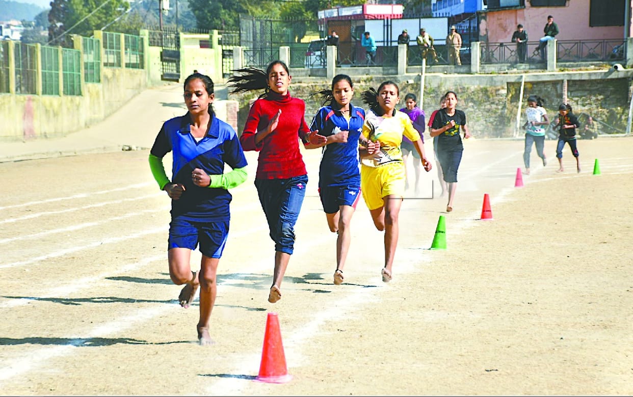 Manisha wins the 100m race