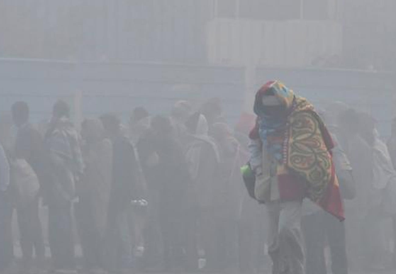Winter Monsoon Cycle Disturbed by the Pollution and Global Warming