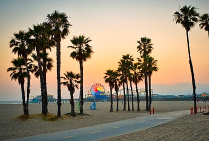 santa monica is the best honeymoon destination