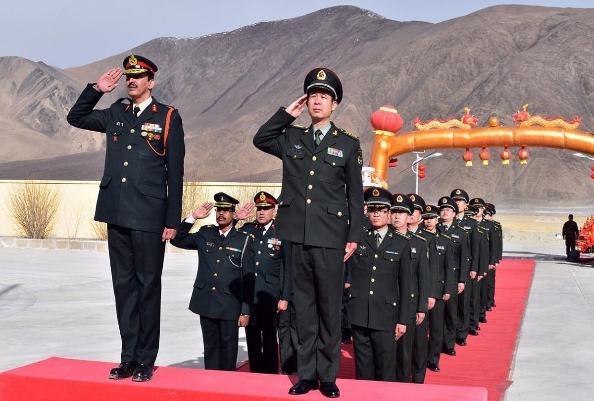 India and China army celebrate new year and border personnel meetings in Ladakh