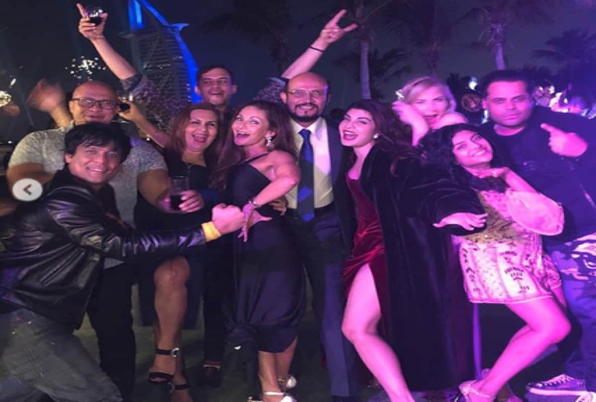 Jacqueline Fernandez Raises the Temperature in Hot Red Dress During New Year Celebration