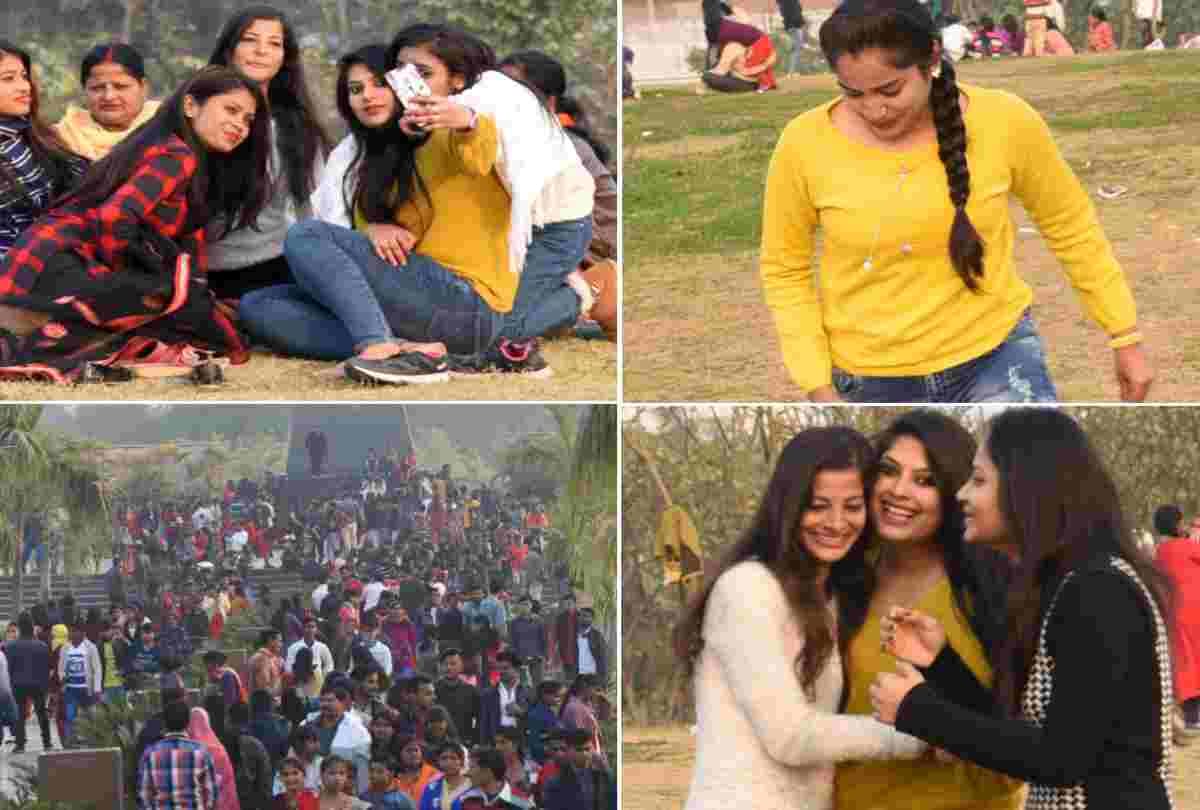 People enjoyed in parks on first day of new year