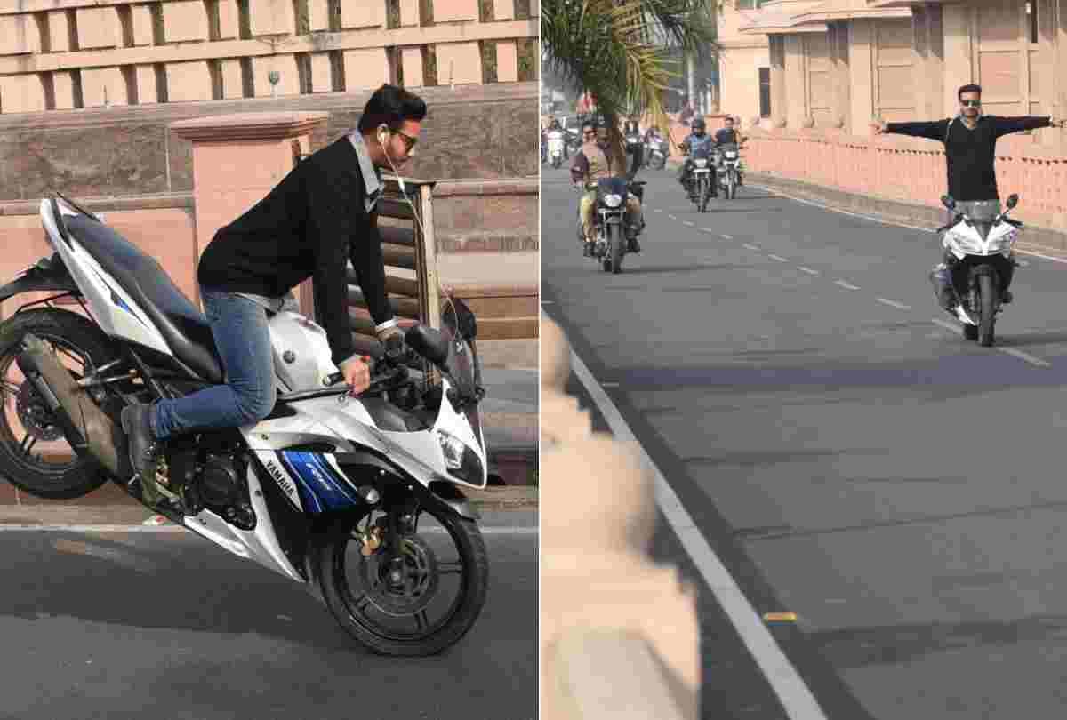 stunt on the roads in lucknow